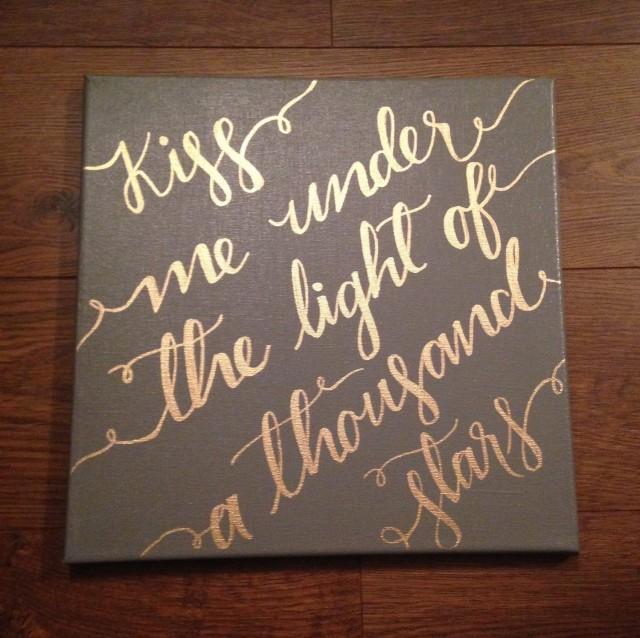 Decor Custom Song Lyrics On Canvas 2502500 Weddbook