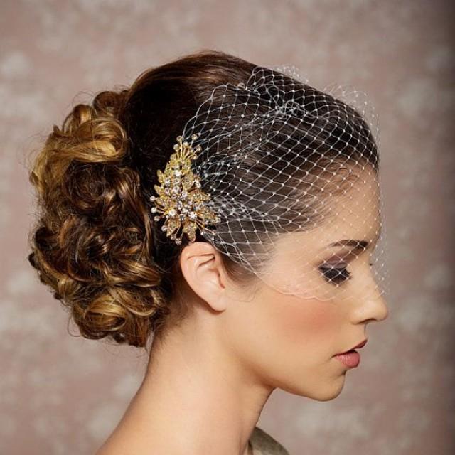 bridal fascinators with veil