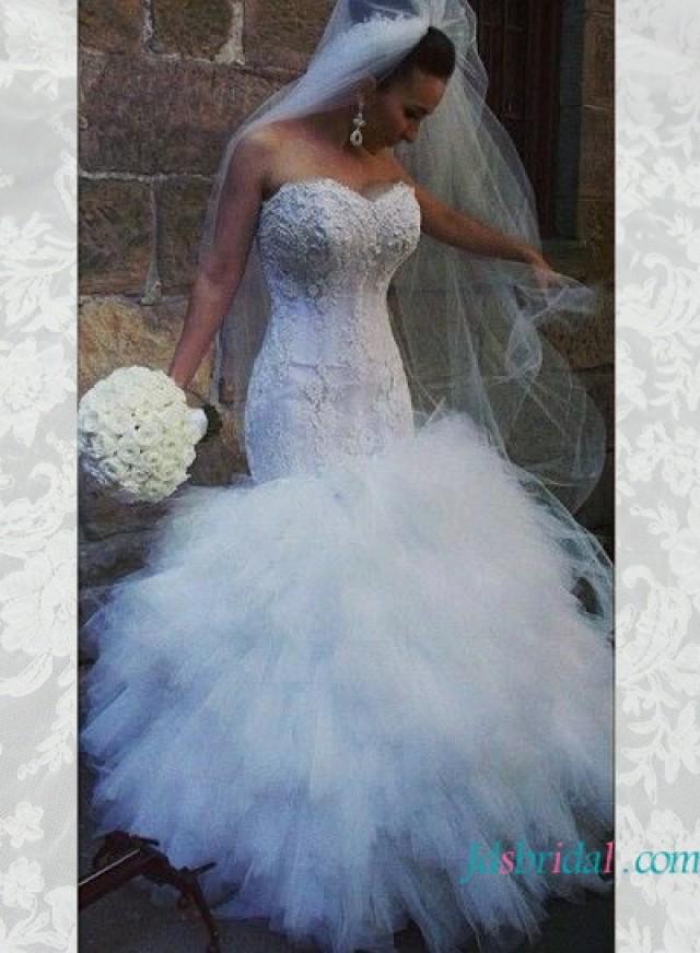 curvy mermaid wedding dress