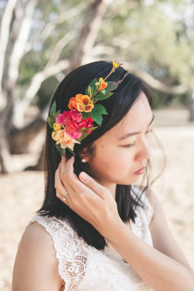 silk flowers for hair accessories