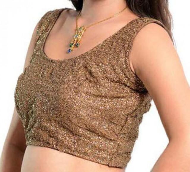 Copper Sequin Readymade Designer Blouse 2509563 Weddbook