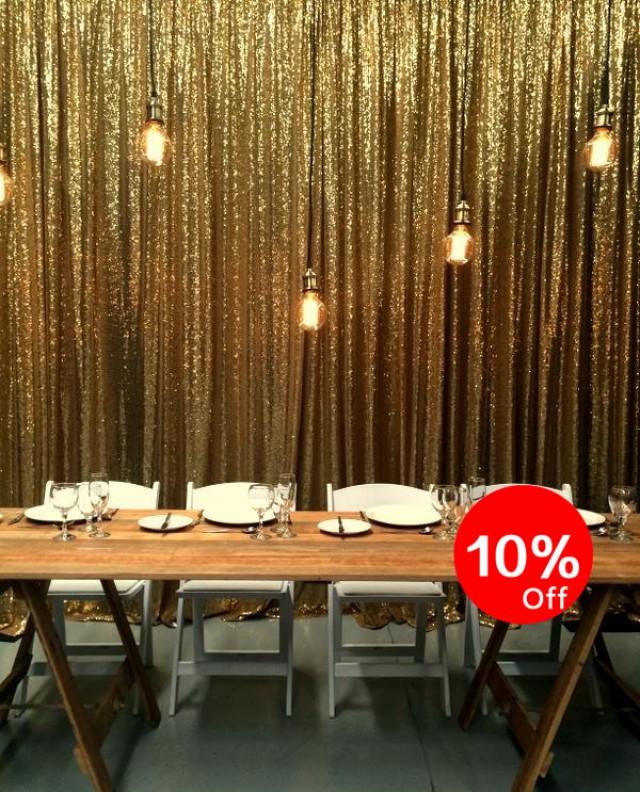 SALE, Gold Sequin Backdrop, Sequin Fabric Backdrop, Photography