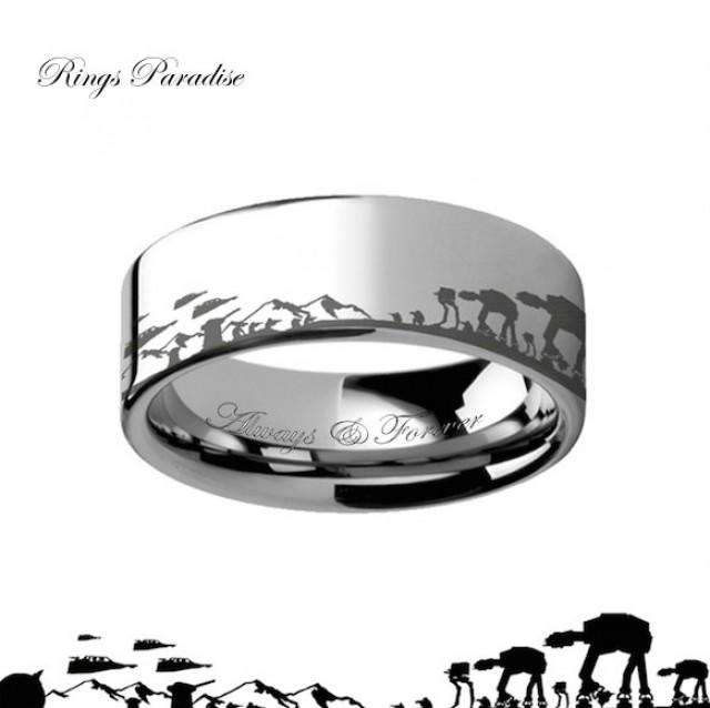 Star Wars Ring, Star Wars Wedding Band, Star Wars Engagement Ring