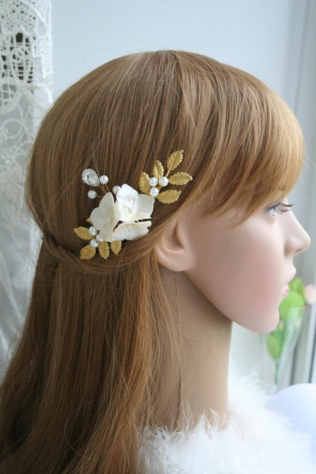 Bridal Hair Accessory Bridal Hair Pin Wedding Flower Hair Pin Wedding