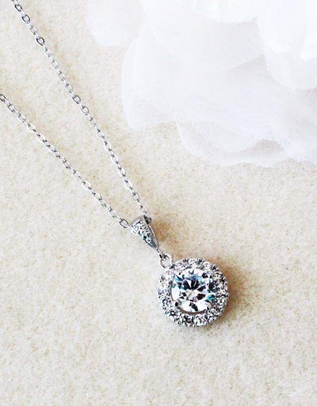 Crystal Bridal Necklace Wedding Necklace Crystal Necklace Bridesmaid