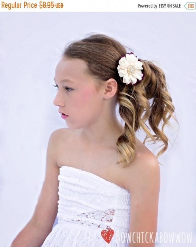 Ivory Plum And Gold Fascinator Bridal Hair Clip Wedding Hair