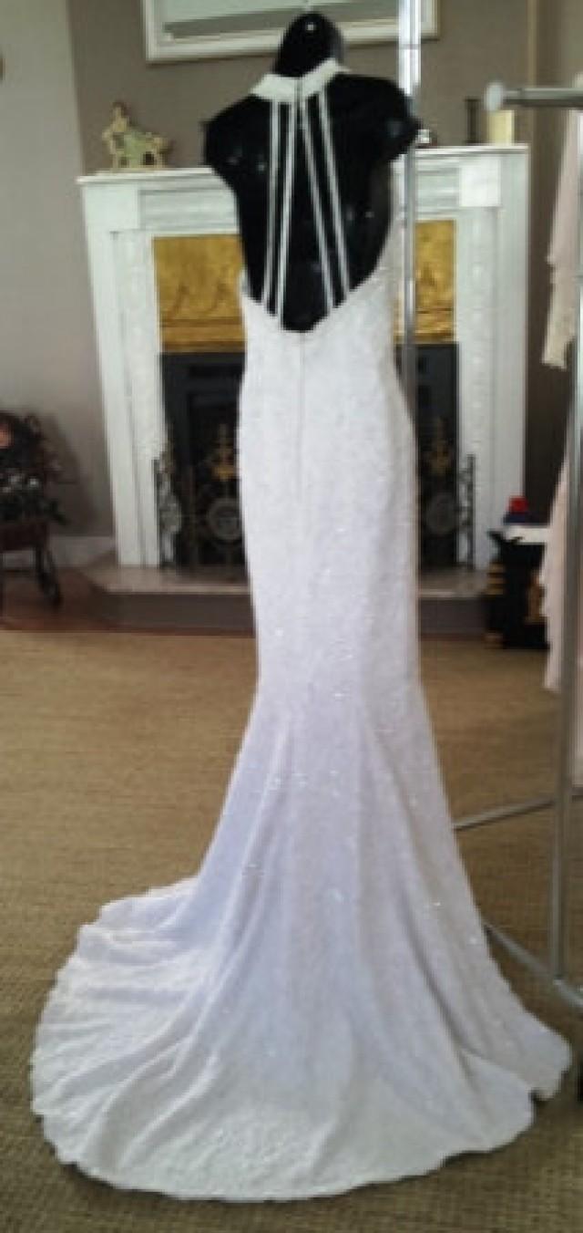 small train wedding dress