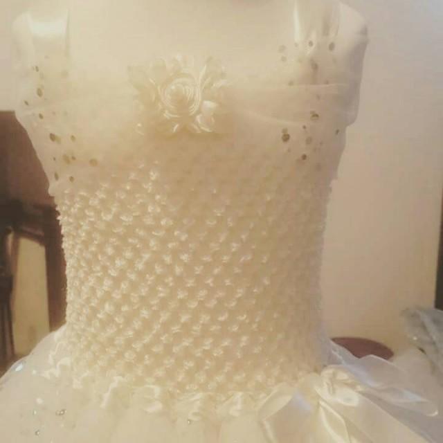 A Stunning Flower Girl Tutu Dress, Bridesmaid Tutu Dress To Compliment The Most Exclusive