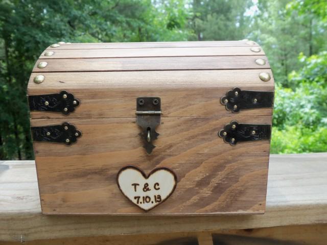 Cute Rustic Wedding Box With Personalized Heart Slot And Lock Key Cute Rustic Wedding Box With Personalized Heart Slot And Lock Key Set Included In The Price Guest Book Alt Honeymoon Fund 2512058 Weddbook