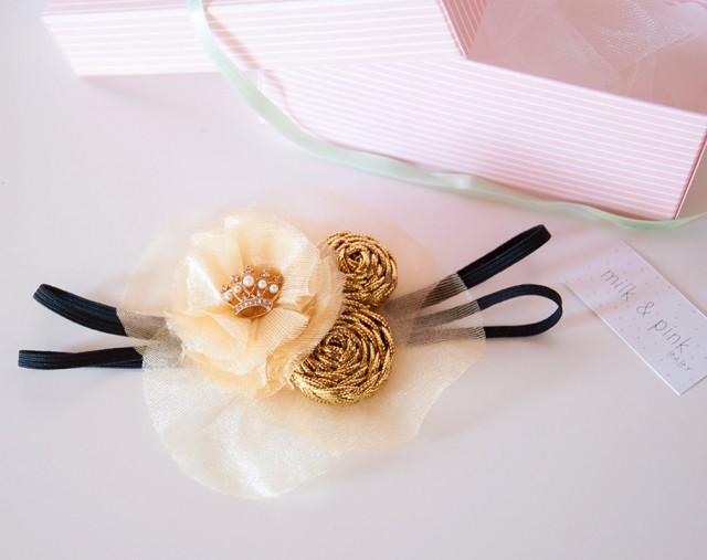 gold baby hair accessories