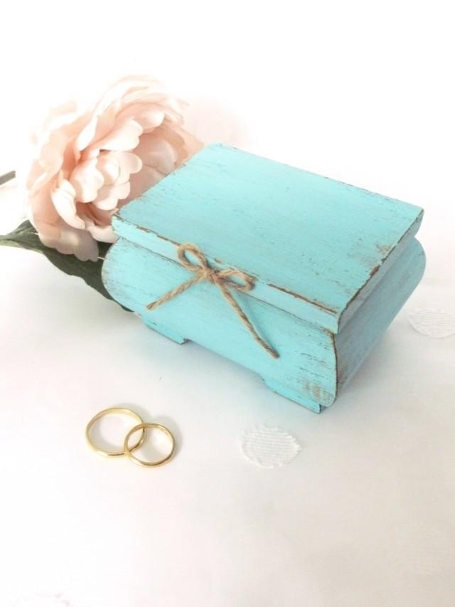 light blue ring box