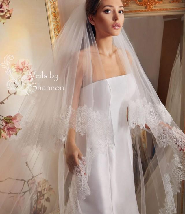 cathedral veil with blusher