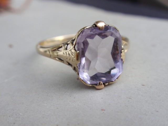 lavender amethyst ring