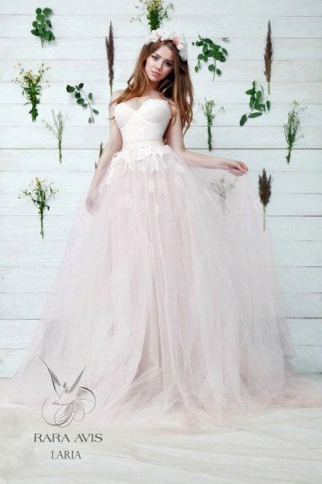 blush princess wedding dress