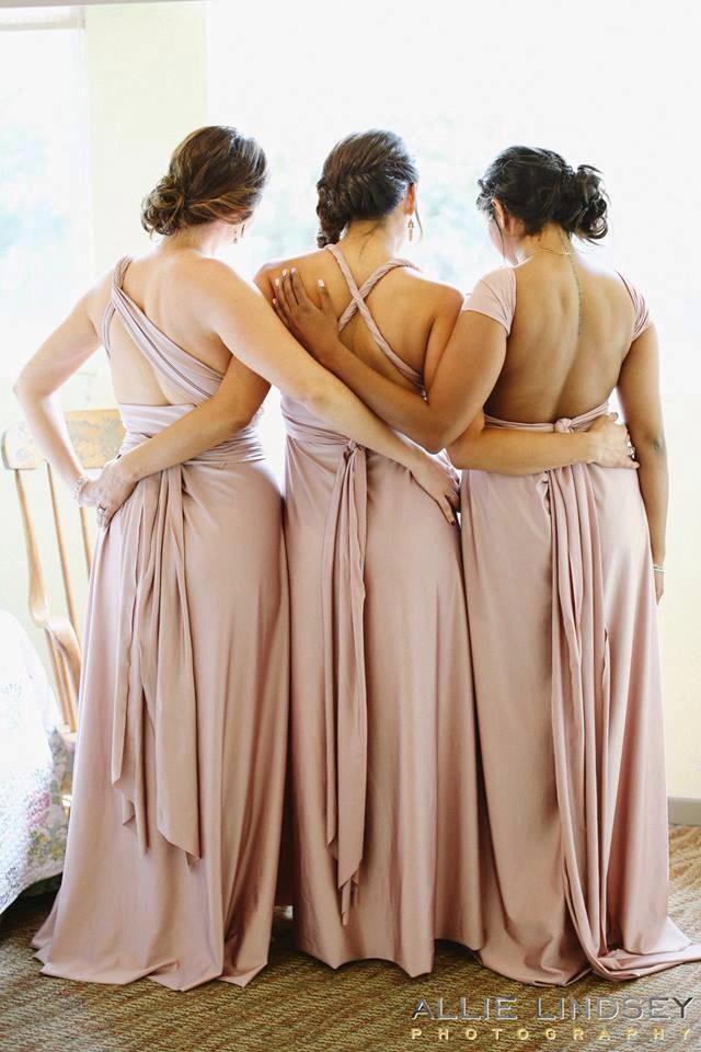 rose gold multiway dress