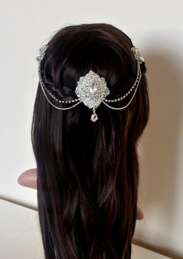 diamond hair chain