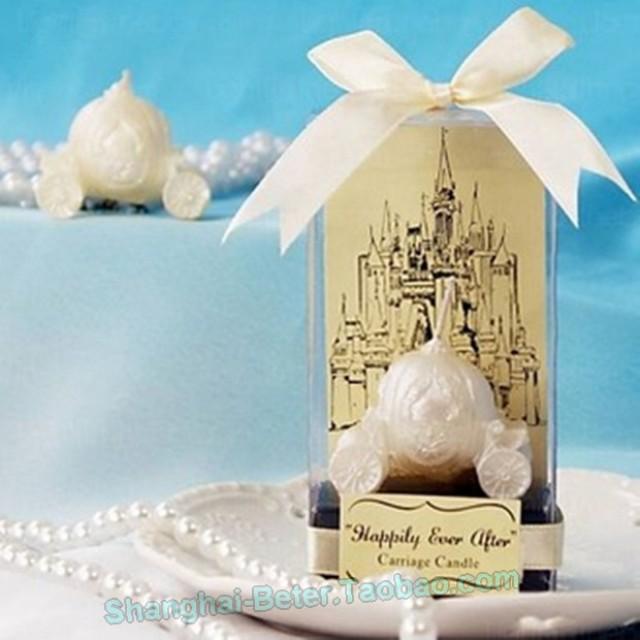 Disney Fairy Tale Happily Ever After Carriage Candle Wedding Favors ...