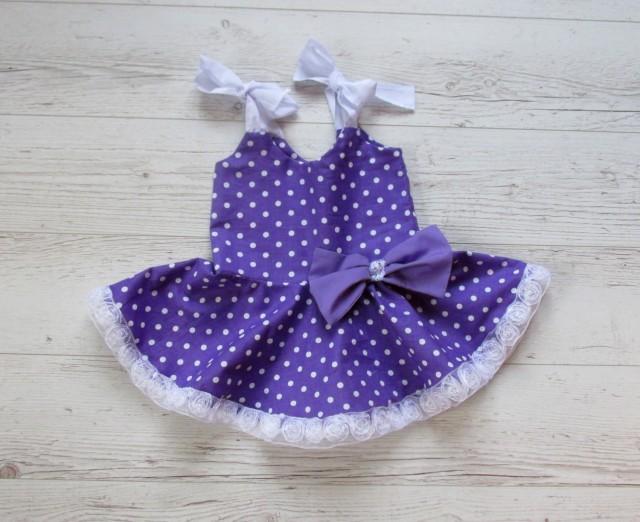 girls purple summer dress