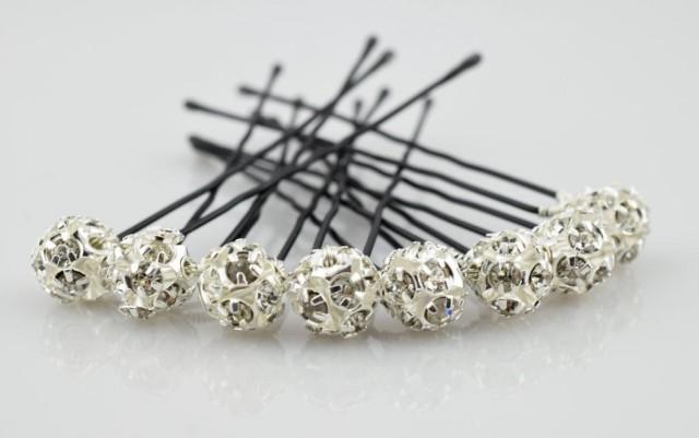 Rhinestones Hair Pins Set Of 6 Set Of 8 Wedding Hair Pins Crystal