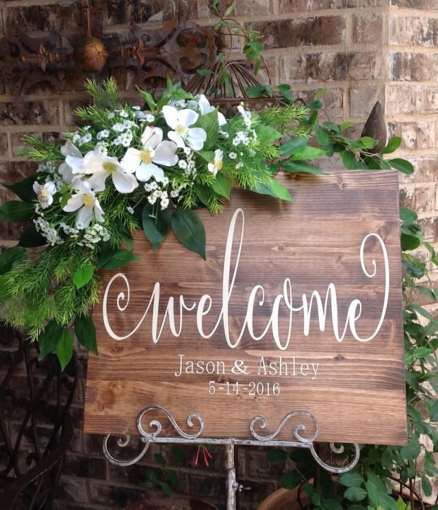 Wedding Welcome Sign Wedding Signs Welcome Sign Welcome Wooden