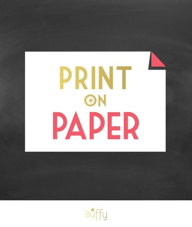 PRINT On PAPER . Heavyweight Matte Paper And Archival Inks . Poster