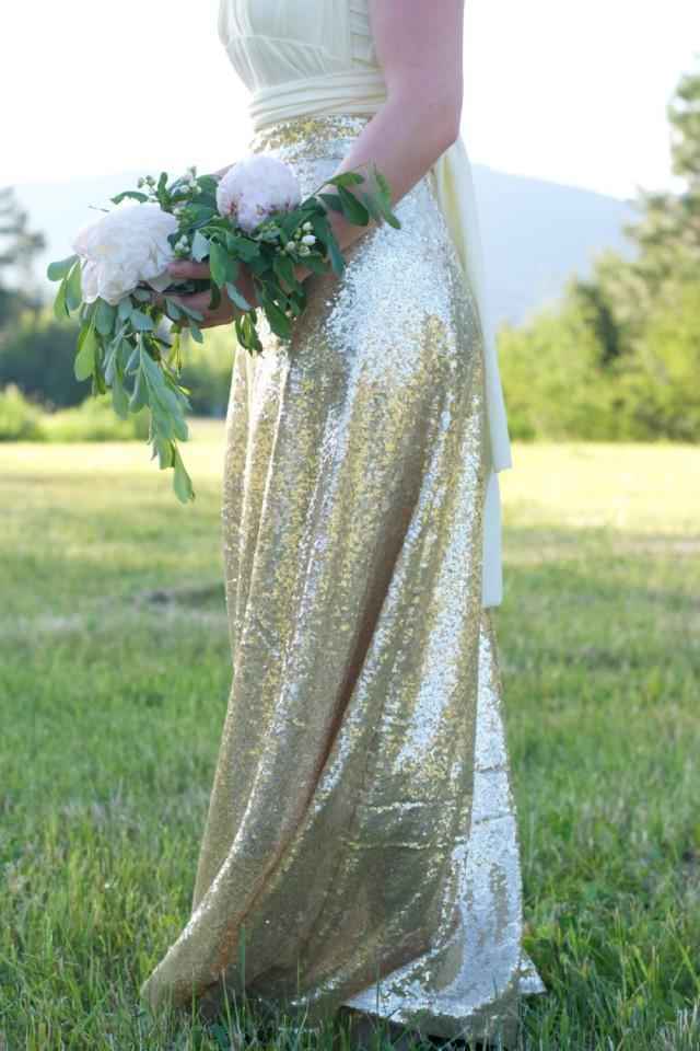 sequin skirt bridesmaid