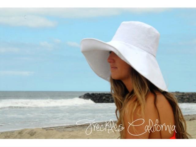 white linen hat