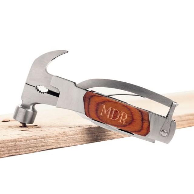 Personalized Wood Grain Hammer & MultiTool 2523990 Weddbook