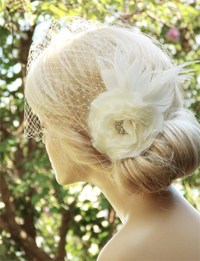 Bridal Birdcage Veil Wedding Hairstyles Bridal Hair Wedding