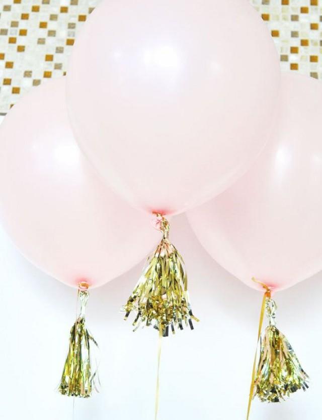 balloon tassel garland diy