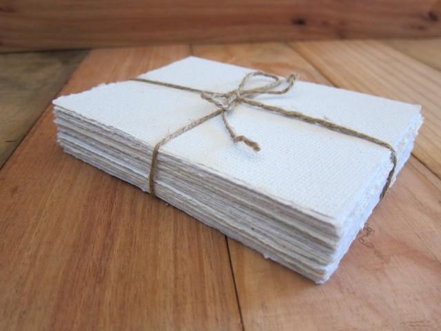 White Handmade Paper Sheets Recycled Paper Homemade Paper Eco