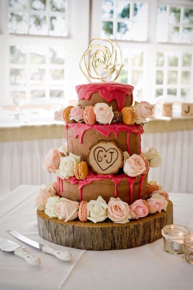 Gold Cake Topper Wedding Or Party Boho Geometric Woodland Cake Topper