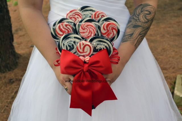 Red And Black Lollipop Bouquet Bridal Bouquet Wedding Bouquet Lollipop Bouquet Candy Bouquet Wedding Candy Lollipops Red Wedding 2527649 Weddbook