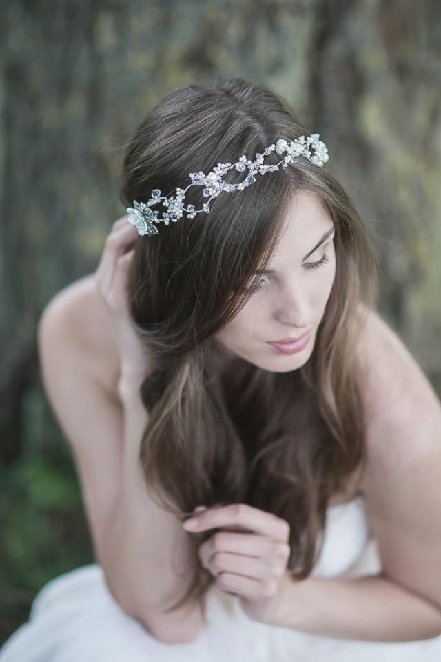 Wedding Headpiece ,Bridal Hair Accessories Bridal Halo, Wedding Hair