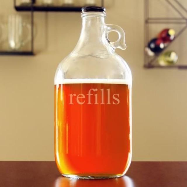 Groom “Refills” 64oz. Beer Growler 2528851 Weddbook