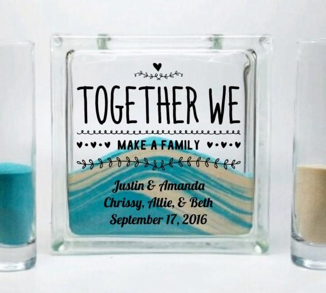 Sand Set For Blended Family Unity Candle Alternative Together We