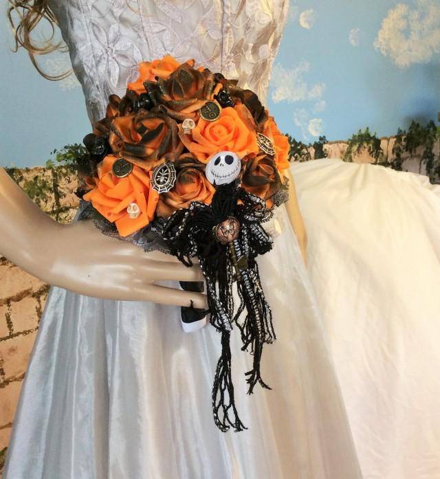 Jack Skellington Wedding Bouquet Nightmare Before Christmas Unique