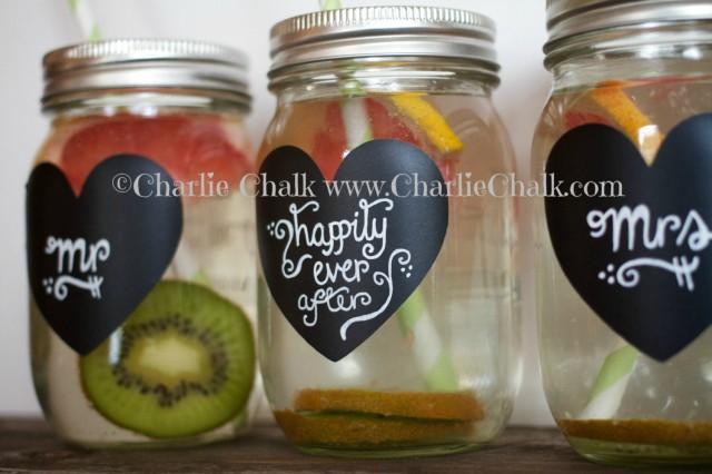 Wedding Favor Labels Wedding Labels 50 Blank Chalkboard