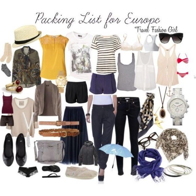 Travel Clothes For Europe And Packing List 2530320 Weddbook