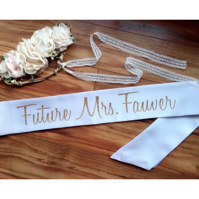 boho bride sash