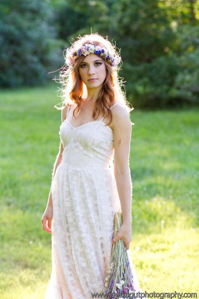 bridal floral headdress