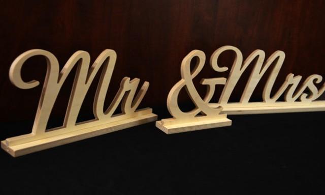 Mr And Mrs Wooden Sign Freestanding Sweetheart Table Wedding Diy Option Wedding Sign Set 5716