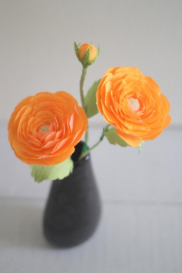 Paper Ranunculus ,paper Flowers,crepe Paper Ranunculus Persian