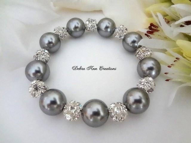 grey pearl bracelet