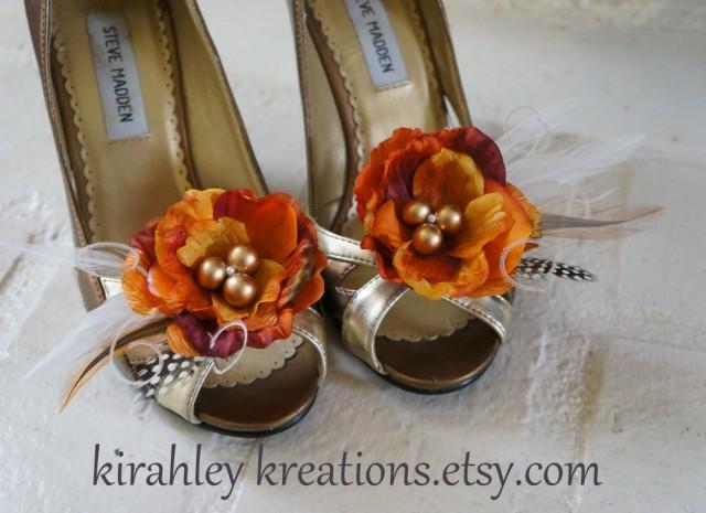 orange bridesmaid shoes