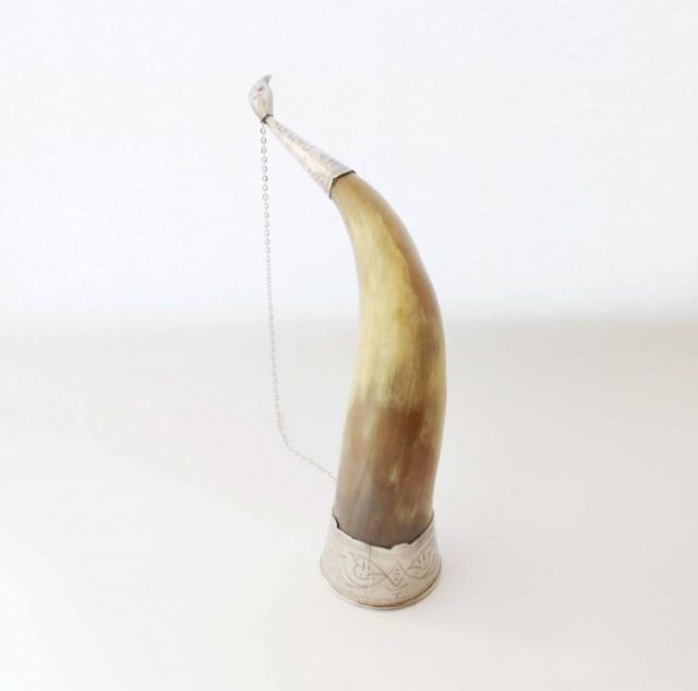 Big Viking Drinking Horn Cup For Wine Gift For Him For Husband For Dad Wall Home Decor Soviet