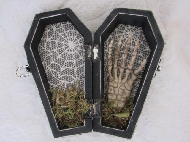 coffin wedding ring box