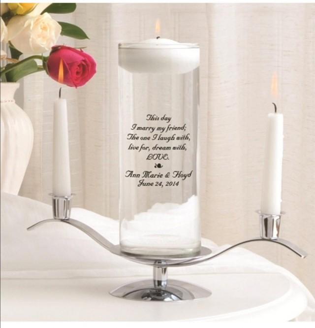 Floating Unity Candle Set Wedding Vase Unity Candle Set Unity Candle Set Custom Unity 2480