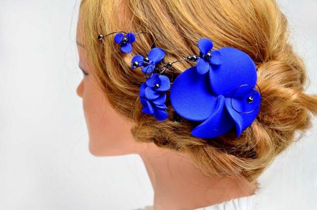 Royal Blue Hair Comb - wide 5