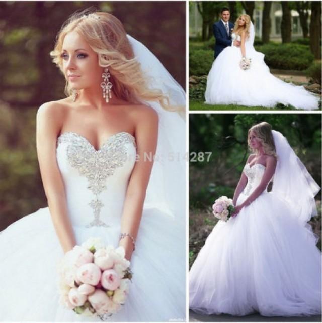 2016 New Whiteivory Wedding Dress Bridal Gown Custom Size 4 6 8 10 12 14 16 18 2547268 Weddbook 1333